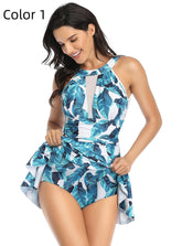 Large Size Print Bikini Suit